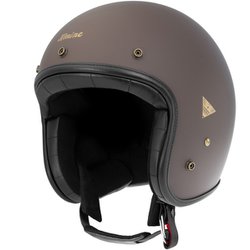 ヘリテージ レザー ジェット ヘルメット Mat Brown M HK-195 01-195 M