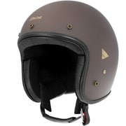 ヘリテージ レザー ジェット ヘルメット Mat Brown XL HK-195 01-195 XL