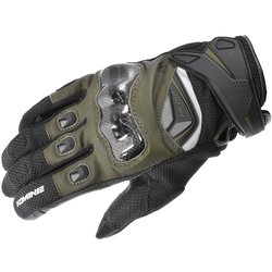 カーボンプロテクトレザーメッシュグローブ Olive S GK-224 06-224 S