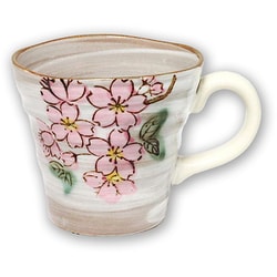 美濃焼 お茶に合うマグカップ 口径9.2cm 250ml さくら 12856
