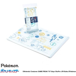 ポケットモンスター ともだちといっしょ 34cm×90cm ブルー 手ぬぐいタオル フェイスタオル クワッス ピカチュウ 69-0132120