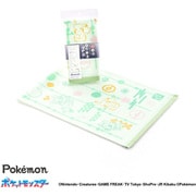 ポケットモンスター ともだちといっしょ 34cm×90cm グリーン 手ぬぐいタオル フェイスタオル ニャオハ ピカチュウ 69-0132120