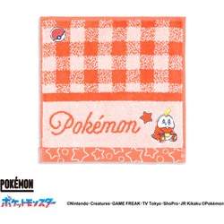 69-0170070 [ポケットモンスター スターチェック 20cm×20cm レッド タオルハンカチ ホゲータ]
