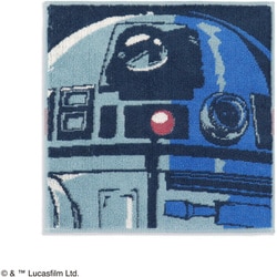 19-0080090 [STAR WARS R2-D2 25cm×25cm ブルー タオルハンカチ]