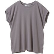 フィールフライス半袖トップス レディース フィットネス ヨガ シャツ グレー（03） B1953TUB016