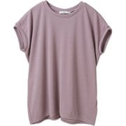 フィールフライス半袖トップス レディース フィットネス ヨガ シャツ ラベンダー(02) B1953TUB016