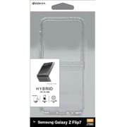 Galaxy Z Flip 7用 ハイブリッドケース 衝撃吸収 頑丈 クリア TPU+PC 9157GZFL7HPCL