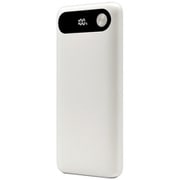 モバイルバッテリー 10000mAh 3ポート Type-C×1 PD20W出力対応 Type-A×2 15W 電池残量ディスプレイ ホワイト色 R-LI100C20W02WH