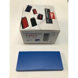 シャイニー S-833用インク交換パッド 青 S-833-7