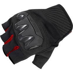 プロテクトメッシュハーフフィンガーグローブ Black/Red M GK-242 06-242 M