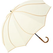 日傘 55cm ショート丈日傘 8本骨 花びら オフ×ベージュ M55HB-081API-off-beige