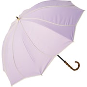 日傘 55cm ショート丈日傘 8本骨 花びら ラベンダー×オフ M55HB-081API-Lavender-off