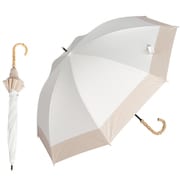 日傘 50cm ショート丈日傘 8本骨 バイカラー オフ×ベージュ MDP-08120PI-off-beige
