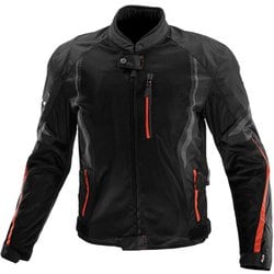 プロテクトハーフメッシュジャケット Black Red XL JK-1463 07-1463 XL