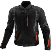 プロテクトハーフメッシュジャケット Black Red 2XL JK-1463 07-1463 2XL
