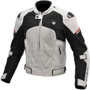 プロテクトカーボンメッシュジャケット Light Grey Black 4XL JK-1573 07-1573 4XL