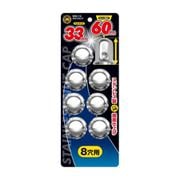 SUSナットキャップ 8穴用 33×H60mm トラック対応 SNC-15