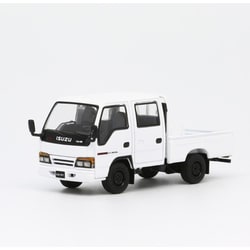 T66642 1/64 いすゞ エルフ（NHR） ダブルキャブ小型トラック ホワイト LHD [ダイキャストミニカー]