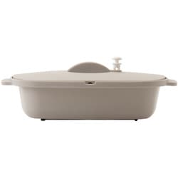 BAKE至高のレンジ調理pot 23.55cm×14.5cm×17.8cm グレージュ 4621