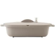 BAKE至高のレンジ調理pot 23.55cm×14.5cm×17.8cm グレージュ 4621