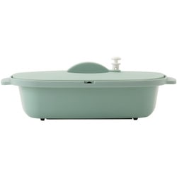 BAKE至高のレンジ調理pot 23.55cm×14.5cm×17.8cm ミント 4622