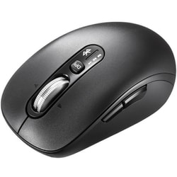 Bluetooth ワイヤレスマウス チルト/高速スクロール マルチペアリング 静音 戻る/進むボタン搭載 カウント切り替え機能 機能割り当て ブラック MA-BBS529BK