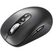 Bluetooth ワイヤレスマウス チルト/高速スクロール マルチペアリング 静音 戻る/進むボタン搭載 カウント切り替え機能 機能割り当て ブラック MA-BBS529BK