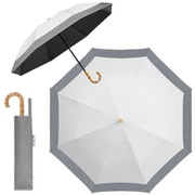 日傘 折りたたみ傘 晴雨兼用 ジャンプ式 solshade028 ホワイト/杢スキン