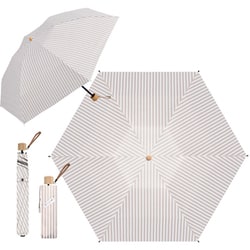 日傘 折りたたみ傘 晴雨兼用 solshade030 ストライプ