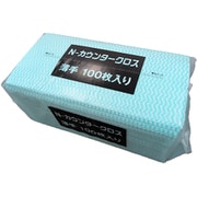 カウンタークロス 薄手 100枚入 グリーン NCW-100G