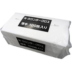 カウンタークロス 薄手 100枚入 ホワイト NCW-100W