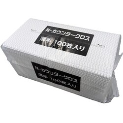 カウンタークロス 薄手 100枚入 グレー NCW-100GR