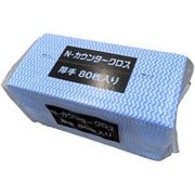 カウンタークロス 厚手 80枚入 ブルー NCW-80B