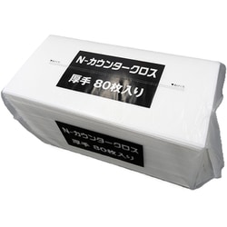 カウンタークロス 厚手 80枚入 ホワイト NCW-80W