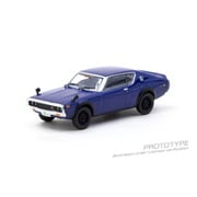 JC64-010-BL 1/64 Nissan Skyline 2000GT-R KPGC110 Blue Metallic [ダイキャストミニカー]