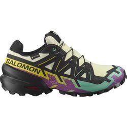 スピードクロス6ゴアテックス レディース トレイルランニングシューズ TRANSPARENT YELLOW/BLACK/WATERFALL 24.5cm L47880200