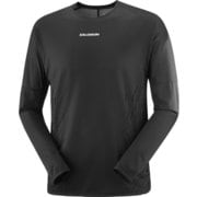 SENSE AERO LS TEE GRAPHIC M メンズ ランニングウェア シャツ DEEP BLACK/BLACK BEAUTY Sサイズ LC2697300