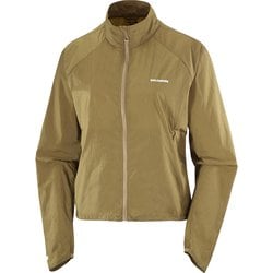 シェイクアウトフライジャケット レディース ランニングウェア ブレーカー BRILLIANT OLIVE Sサイズ LC2610100