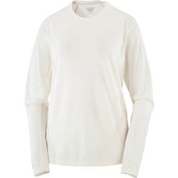 シェイクアウトコアロングスリーブ ティー レディース ランニングウェア シャツ WHISPER WHITE Mサイズ LC2658900