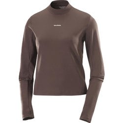 SHKOUT BLISS LS TEE W レディース ランニングウェア シャツ COFFEE BEAN Sサイズ LC2659800