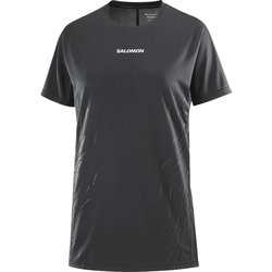 SENSE AERO SS TEE GFX W レディース ランニングウェア シャツ DEEP BLACK/BLACK BEAUTY XSサイズ LC2698700