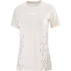 SENSE AERO SS TEE GFX W レディース ランニングウェア シャツ WHISPER WHITE/WHITE Mサイズ LC2698900