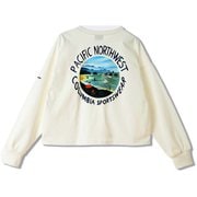 ウィメンズレイクトゥーアベニューロングスリーブクロップドTシャツ レディース カットソー Sea Salt(125) Lサイズ PL1411
