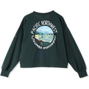 ウィメンズレイクトゥーアベニューロングスリーブクロップドTシャツ レディース カットソー Dark Forest(315) Mサイズ PL1411