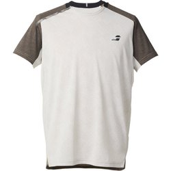 ショートスリーブシャツ メンズ テニス 半袖シャツ ホワイト（WH00） Lサイズ BUG5350