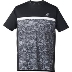 クラブショートスリーブシャツ メンズ テニス 半袖シャツ ブラック（BK00） XLサイズ BUP5562C