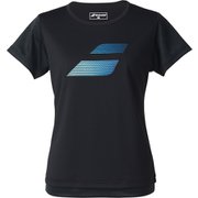 ピュアショートスリーブシャツ レディース テニス シャツ ブラック（BK00） Lサイズ BWP5578