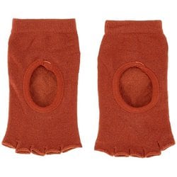 5本指指先カットタイプヨガソックス レディース フィットネス ヨガ ソックス ブリック レッド（BRD） XE006
