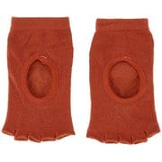 5本指指先カットタイプヨガソックス レディース フィットネス ヨガ ソックス ブリック レッド(BRD) XE006