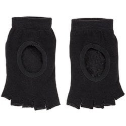 5本指指先カットタイプヨガソックス レディース フィットネス ヨガ ソックス ブラック（BLK） XE006